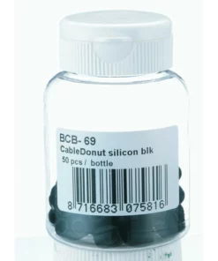 BBB CABLEDONUT SILICON SCHWARZ 50STK