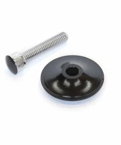 Clarks Ahead Deckel 1 1/8&quot;, Alu, Schwarz