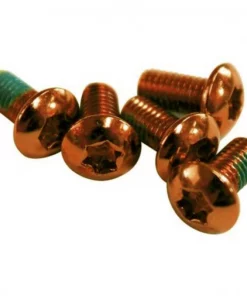 Clarks Bremsscheibenschraube Anodisiert 6 St&uuml;ck, Orange