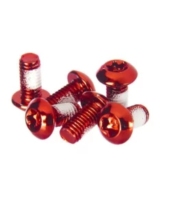 Clarks Bremsscheibenschraube Anodisiert 6 St&uuml;ck, Rot