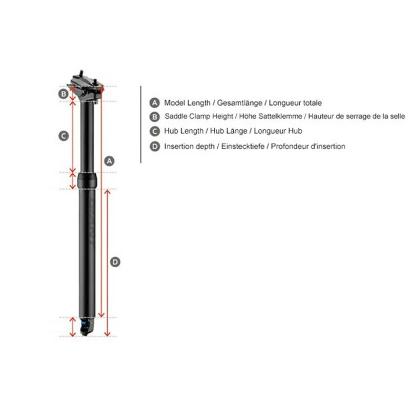 Contec Variosattelstütze DropAGogo Inkl. Remotehebel 27.2mm, L355, 80mm 2 Contec Variosattelstütze DropAGogo Inkl. Remotehebel 27.2mm, L355, 80mm – Bild 2