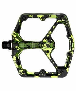 Crankbrothers Crank Brothers Pedal Stamp 7 Large Splatter Lime Gr&uuml;n