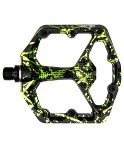 Crankbrothers Crank Brothers Pedal Stamp 7 Small Splatter Lime Gr&uuml;n
