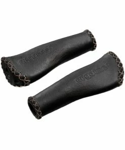 Ergotec Griffe, MONACO Kraton/Leder Griff-&Oslash;: 22 L&auml;nge:135/135 Black