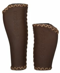 Ergotec Griffe, MONACO Kraton/Leder Griff-&Oslash;: 22 L&auml;nge:135/135 Brown