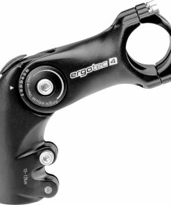 Ergotec Vorbau, OCTOPUS 50, 1 1/8&quot;, 25.4mm, 90mm, 0&deg;/+60&deg;, L4, AL6061 Black-sand