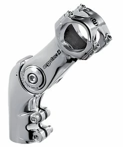 Ergotec Vorbau, OCTOPUS 50, 1 1/8&quot;, 25.4mm, 90mm, 0&deg;/+60&deg;, L4, AL6061 Silver-polish
