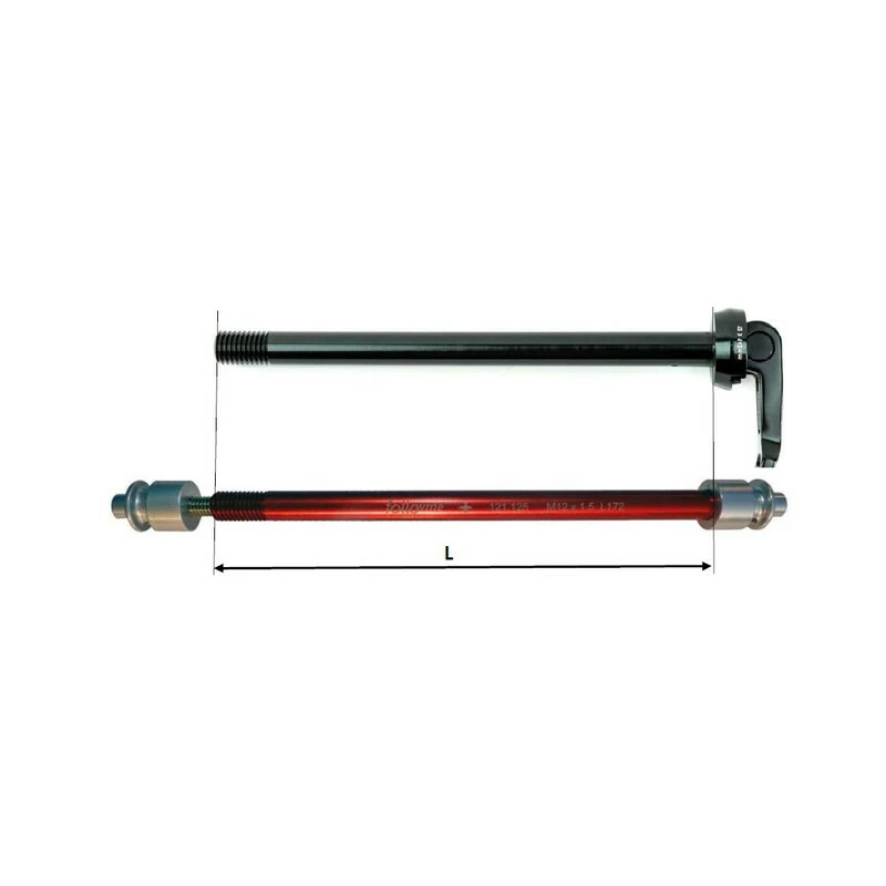 FollowMe Steckachs-Aufnahmeadapter M12x1.75 Länge 164mm 2 FollowMe Steckachs-Aufnahmeadapter M12x1.75 Länge 164mm – Bild 2