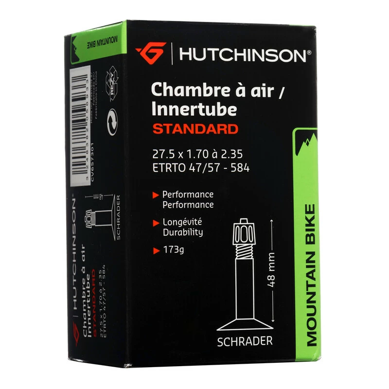 Hutchinson Schlauch, STANDARD, 27.5x1.70-2.35 Schrader 48mm, CV657301 1 Hutchinson Schlauch, STANDARD, 27.5x1.70-2.35 Schrader 48mm, CV657301