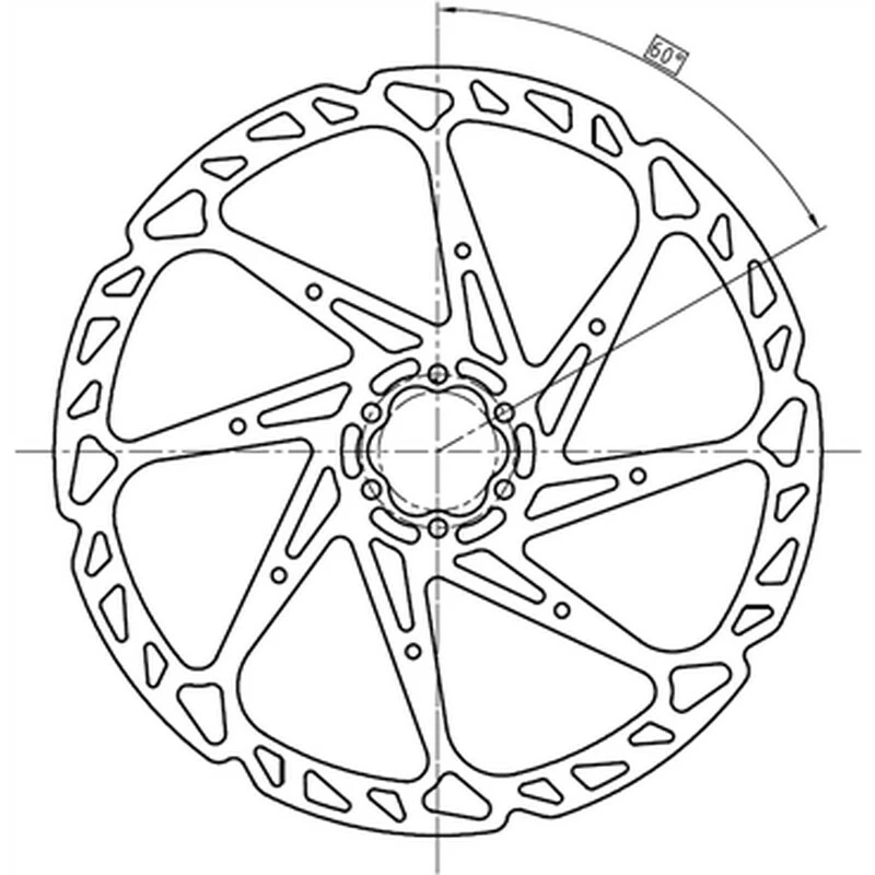 Incirca Bremsscheibe, HD Disc Brake Rotor 6-Loch 220mm 2 Incirca Bremsscheibe, HD Disc Brake Rotor 6-Loch 220mm – Bild 2