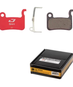 Jagwire Bremsbel&auml;ge, SPORT SEMI-METALLIC Red Shimano/Trp BWD2002, 25 Paar