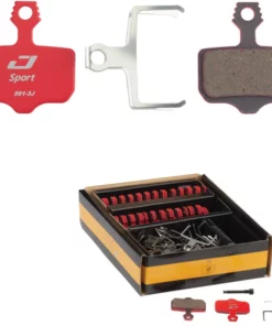 Jagwire Bremsbel&auml;ge, SPORT SEMI-METALLIC Red Sram/Avid BWD1002 25 Paar