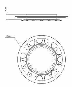 Miranda Kettenschutz-Set Für Inkl. Kettenbl.15Z. 15 Zähne, Offset 8.65 Mm, GEN2, Schwarz 3 Miranda Kettenschutz-Set Für Inkl. Kettenbl.15Z. 15 Zähne, Offset 8.65 Mm, GEN2, Schwarz -Fahrrad Verkaufsgeschäft kettenschutz set fuer inkl kettenbl15z 15 zaehne offset 865 mm gen2 schwarz2