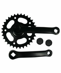 Mustang Kettenradgarnitur 32Z. 127mm Stahl Schwarz Ohne Kettenschutz