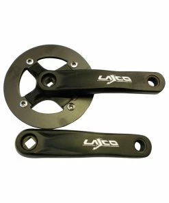 Mustang Kettenradgarnitur 32Z. 155mm Alu Schwarz Mit Kettenschutz