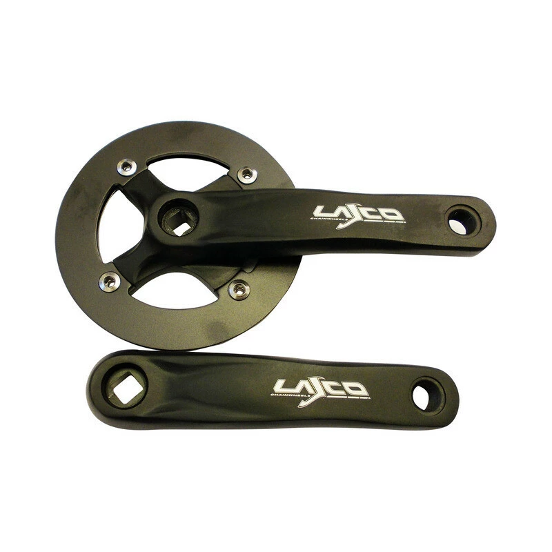 Mustang Kettenradgarnitur 32Z. 155mm Alu Schwarz Mit Kettenschutz 1 Mustang Kettenradgarnitur 32Z. 155mm Alu Schwarz Mit Kettenschutz