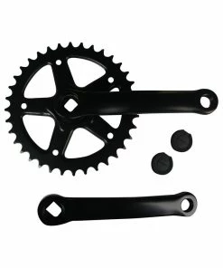 Mustang Kettenradgarnitur 36Z. 140mm Stahl Schwarz Ohne Kettenschutz