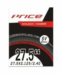 Price Schlauch MTB, 27.5x2.10-2.40, FV40, Ventil 40mm, Box &agrave; 10 Stk.