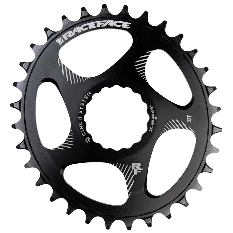 Race Face Direct Mount N/W Oval Chainring 10-12SPD Black 32T 1 Race Face Direct Mount N/W Oval Chainring 10-12SPD Black 32T