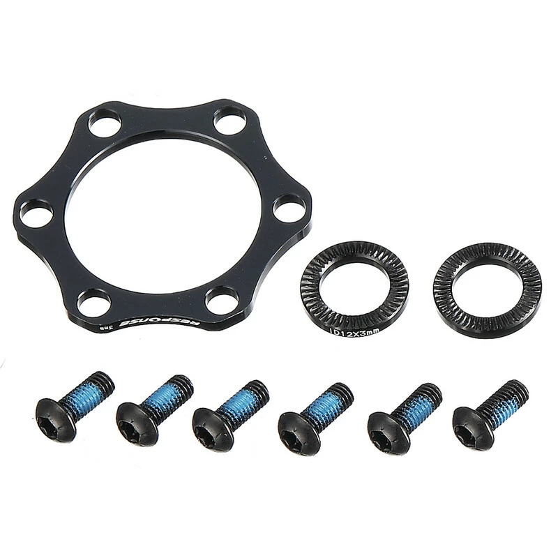 Response Bremsscheiben Adapter, BOOST Alu 6061, OD19mm ID12mm 3mm 2Stk +3mm Disc Spacer Black 1 Response Bremsscheiben Adapter, BOOST Alu 6061, OD19mm ID12mm 3mm 2Stk +3mm Disc Spacer Black