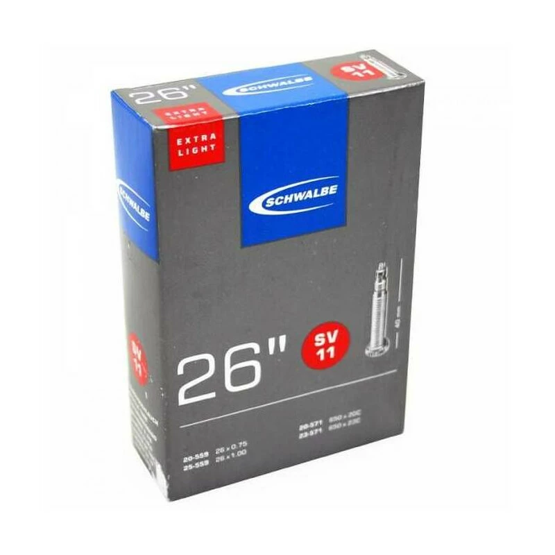 Schwalbe Schlauch SV11 26" 18/25-559/571 Prestaventil 1 Schwalbe Schlauch SV11 26" 18/25-559/571 Prestaventil