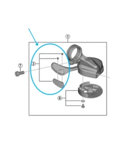 Shimano Abdeckung SL-M9100 Links &amp; Schrauben