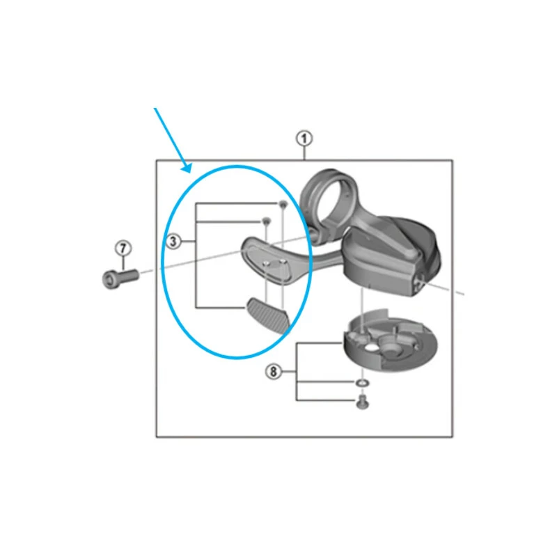 Shimano Abdeckung SL-M9100 Links & Schrauben 1 Shimano Abdeckung SL-M9100 Links & Schrauben