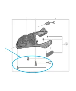 Shimano Abdeckung SL-M9100 Rechts Mit Schrauben Ohne Anzeige