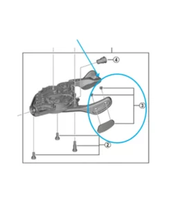 Shimano Abdeckung SL-M9100 Rechts &amp; Schrauben