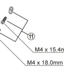 Shimano Anschlagschrauben RD-M8100 Mit Platte