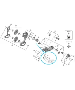 Shimano Anschlagschrauben RD-M9100 Mit Platte