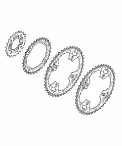 Shimano Kettenblatt Alivio FC-M430 44 Z&auml;hne F&uuml;r Hosenschutz Schwarz