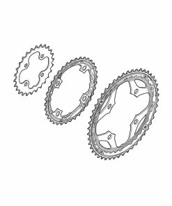 Shimano Kettenblatt Deore LX FC-T671 44 Z&auml;hne AE F&uuml;r Hosenschutz Schwarz