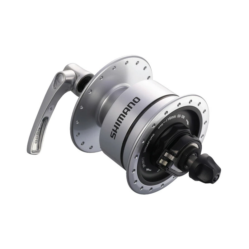 Shimano Nabendynamo DH-3N72 100 Mm 32-Loch 6V/3W QR Silber Box 1 Shimano Nabendynamo DH-3N72 100 Mm 32-Loch 6V/3W QR Silber Box