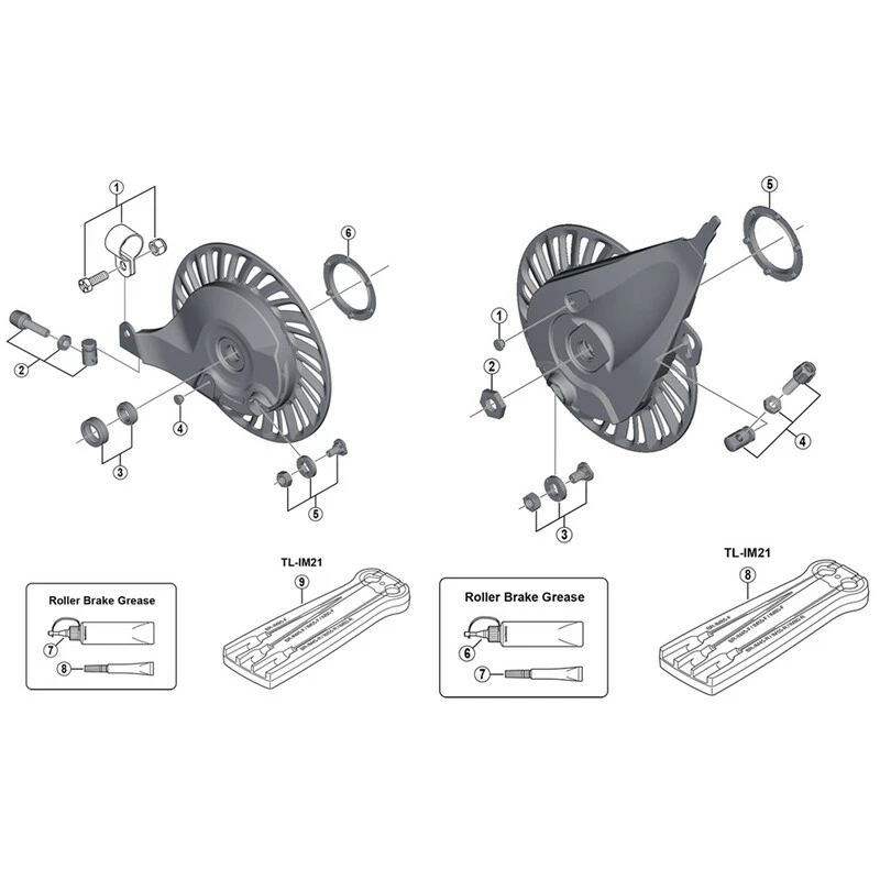 Shimano Rollerbremse Nexus BR-C6000-F Vorne M/Mutter M10 2 Shimano Rollerbremse Nexus BR-C6000-F Vorne M/Mutter M10 – Bild 2