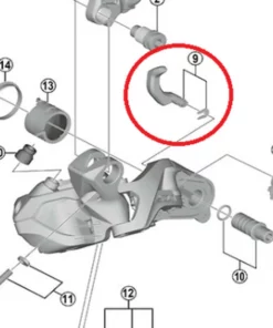 Shimano Wechselhebel-Einheit + Befestigungsplatte RD-M8050