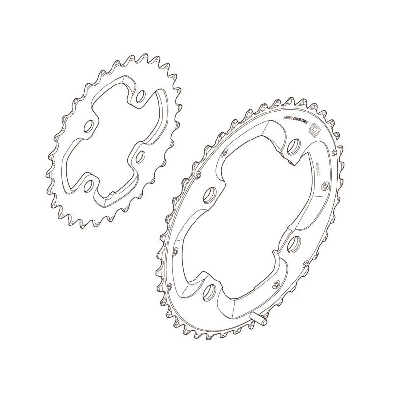 Shimano XT 15 Kettenblatt 38 Zähne, Y-1ML 98020 FC-M785 26-38 Schwarz 2 Shimano XT 15 Kettenblatt 38 Zähne, Y-1ML 98020 FC-M785 26-38 Schwarz – Bild 2