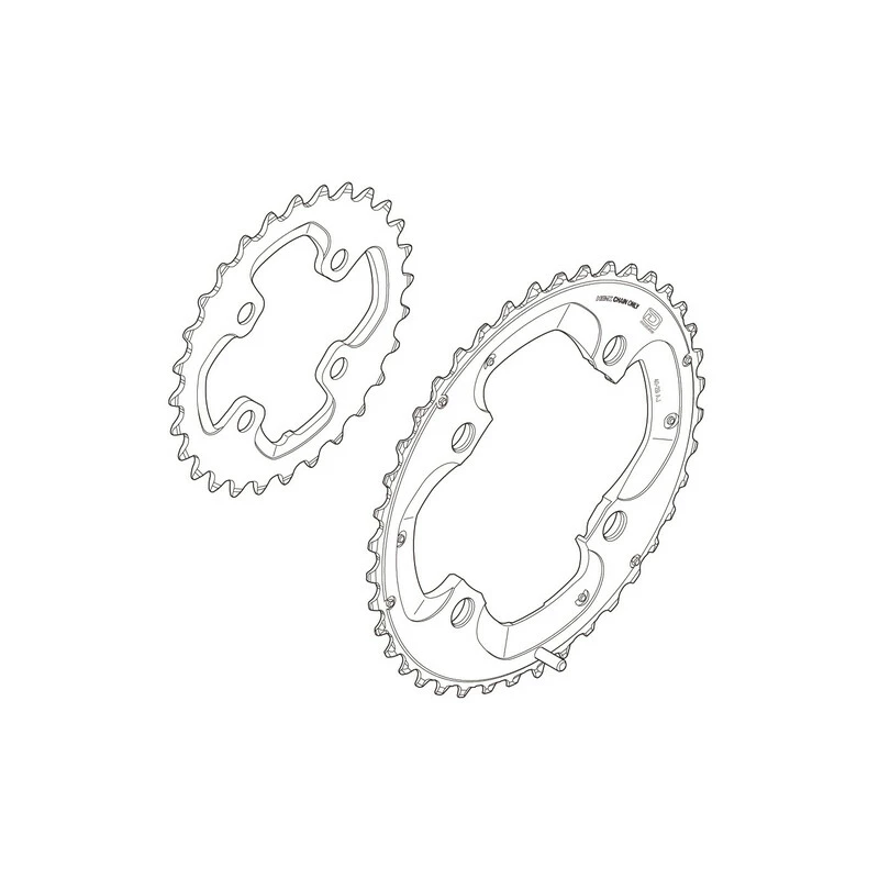 Shimano XT Kettenblatt 38 Zähne, Y-1ML 98040 FC-M785 24-38 Schwarz 1 Shimano XT Kettenblatt 38 Zähne, Y-1ML 98040 FC-M785 24-38 Schwarz