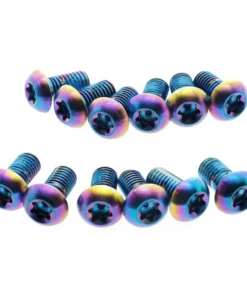 SRAM DISC Befestigungsschrauben Rainbow, Titan, T25, 12 St&uuml;ck