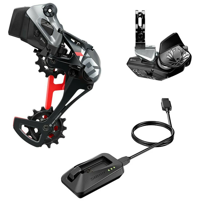 SRAM X01 Eagle AXS Upgrade Kit, Rocker, Red Schaltwerk, Controller, Akku, Ladegerät 1 SRAM X01 Eagle AXS Upgrade Kit, Rocker, Red Schaltwerk, Controller, Akku, Ladegerät